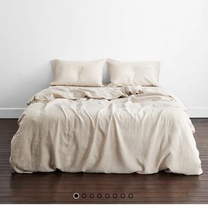 Bed Threads Linen Sheet Set- Queen, Oatmeal